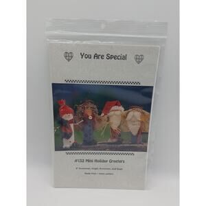 You Are Special #132 Mini Holiday Greeters Christmas Angel Snowman Santa Pattern